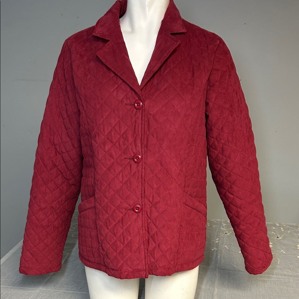 Cabela's Women's Quilted Burgundy Puffer Jacket